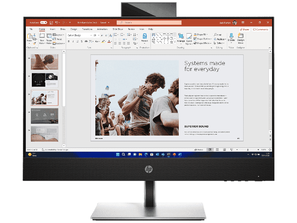 惠普(HP)战99 微边框商用一体台式电脑23.8英寸